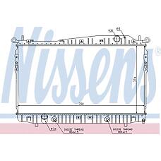 NISSENS 61629 (61629_NS / 96815276
 / 96815276) радиатор двигателя Chevrolet (Шевроле) epica 1.8-2.5i