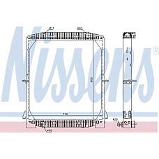 NISSENS 61973A (93192909) радиатор двигателя