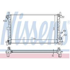 NISSENS 62052 (01053067 / 1061188 / 1079157) радиатор охлаждения двигателя