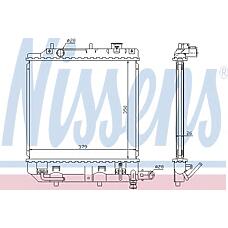 NISSENS 62459 (B5D815200A / B5D815200B / B5D915200A) радиатор системы охлаждения mazda: demio (dw) 1.3 16v / 1.3 I 16v / 1.5 16v 96-02