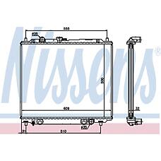 NISSENS 62801 (MB340052 / MB890956) радиатор охлаждения двигателя