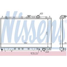 NISSENS 628431 (628431_NS / MB660566
 / MB660566) радиатор двигателя