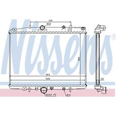 NISSENS 63703 (133054 / 1331EE / 133054
) радиатор охлаждения двигателя Peugeot (Пежо) 406 (99-) 2.2 I 16v