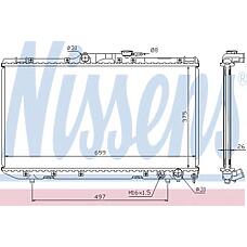 NISSENS 64664A (164000B010 / 1640064730 / 1640064731) радиатор, охлаждение двигателя