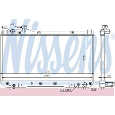 NISSENS 64706 (164007A110 / 164007A111 / 64706_NS) радиатор Toyota (Тойота) rav4 94-98