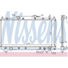 NISSENS 64783A (1640003180 / 1640003180
) радиатор двигателя