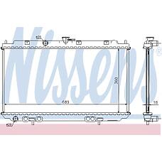 NISSENS 67344A (01213034 / 01213053 / 019M57) радиатор охлаждения двигателя