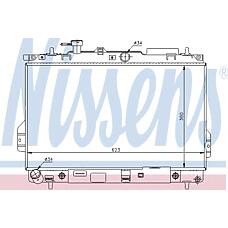 NISSENS 67480 (2531017100 / 2531017101 / 2531017102
) радиатор охлаждения двигателя