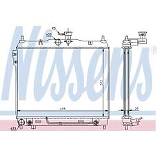 NISSENS 67487 (253101C350
 / 253101C350 / 253101C356) радиатор охлаждения двигателя