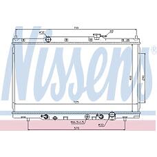 NISSENS 68106 (18010PNLG51
 / 18010PNLG51 / 19010PNB901) радиатор системы охлаждения honda: cr-v II (rd) 2.0 01-06