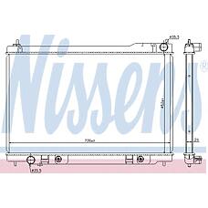 NISSENS 68118 (21460CG200 / 21460CM81B / 21460CG200
) радиатор системы охлаждения акпп\ Infiniti (Инфинити) fx45 4.5i 32v 03-08