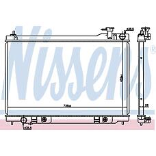 NISSENS 68119 (21460CG000 / 21460CM80B / 21460CG00021460CM80B) радиатор охлождения