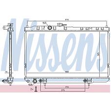 NISSENS 68736 (2140095F0E / 68736_NS) радиатор охлаждение двигателя