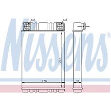 NISSENS 72028 (2038300161 / 72028_NS / A2038300161
) радиатор отопителя