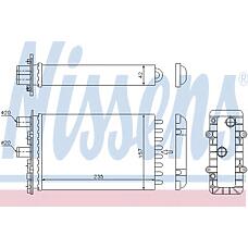 NISSENS 73974 (701819032
 / 701819032 / 73974_NS) радиатор отопителя VW: Transporter (Транспортер) IV (70xa / 70xb / 70xc / 70xd / 7db / 7dk / 7dw) 1.8-2.8i / d / td / tdi / vr6 / syncro 90-03 (для отопления салона)