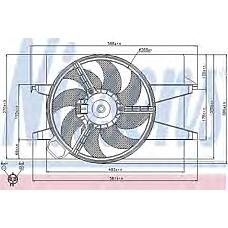 NISSENS 85032 (1141511 / 1319972 / 1337584) вентилятор, охлаждение двигателя