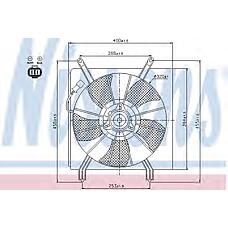 NISSENS 85048 (051139 / 05191019 / 19015PNLG01) вентилятор радиатора двигателя