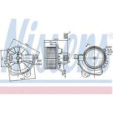 NISSENS 87086 (13335075 / 1845112 / 1845113) мотор печки отопителя салона