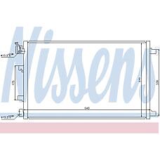 NISSENS 940038 (072033N / 08213034 / 1045484SX) радиатор кондиционера Nissan (Ниссан) qashqai 1.6 07-