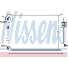 NISSENS 940222 (08053037 / 092052N / 093860) радиатор кондиционера