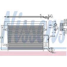 NISSENS 94592 (042000N / 0530160012 / 08103017) радиатор кондиционера\ VW Passat (Пассат) 1.6-2.8 00-05