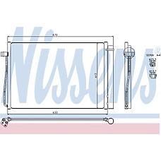 NISSENS 94679 (06005267 / 08022024 / 1420001) радиатор кондиционера BMW (БМВ) e65 e66 5-7series 01-