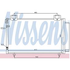 NISSENS 94730 (08153034 / 1045038SX / 104921) радиатор кондиционера toyota: Avensis (Авенсис) (_t25_) 1.6vvt-i / 1.8i / 2.0d-4d 03-08 (с осушителем)