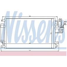 NISSENS 94801 (5220291 / 8FC351302361 / 94801_NS) радиатор кондиционера [590x374]