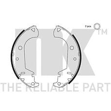 NK 2723677 (7082149 / 708214993803341 / 77362452) колодки тормозные барабанные,задние (228,60x42mm) / Fiat (Фиат) albea,doblo,strada 01~