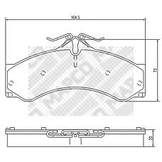 MAPCO 6749 (2D0698151A / 0044202420 / 0034201720) колодки тормозные дисковые