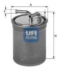 UFI 24.016.00 (6R0127400C) фильтр топливный