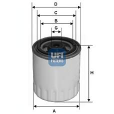 UFI 24.321.00 (0001542206 / 001 / 0010922201) фильтр топливный\ mb Sprinter (Спринтер) 2 / 3 / 4-t / w201 / w202 / w124 / w210 / w463 / Vito (Вито) 2.0d-3.5d 83>