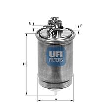 UFI 2440000 (6N0127401B / 6N0127401R) фильтр топливный