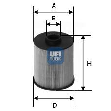 UFI 26.006.00 (6110900051 / 6110920005 / 6110900652) фильтр топливный