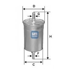 UFI 31.627.00  фильтр топливный