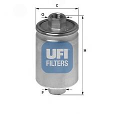 UFI 31.750.00 (8251211500 / WJN101190 / 2330079045) фильтр топливный55x56x119 m14x1,5\ rover 100 / 200 / 400 / 25 / 45 1.4-2.0 94>