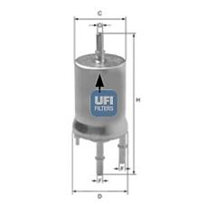 UFI 31.853.00 (1K0201051F / 1K0201051L) фильтр топливный