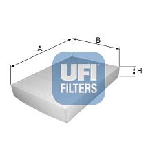 UFI 53.035.00 (1N0361148 / 272472Y000 / 27274WD000) фильтр салона 30x220x200\ Nissan (Ниссан) x-trail 2.0i / 2.2dci / 2.5i 01>