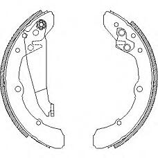 ROADHOUSE 404800 (357698525X / 443609526 / 357609525C) колодки торм.барабанные