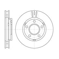 ROADHOUSE 658110 (18021359 / 569019 / 569057) диск тормозной Opel (Опель) sintra 97-99
