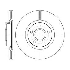 ROAD HOUSE 6711.10 (1223664 / 1223666 / 1253964) диск торм. пер.вент.[300x25] 5 отв.