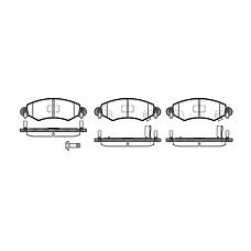 REMSA 0702.12 (4704578 / 5581083E00 / 1605976) колодки дисковые п.\ Suzuki (Сузуки) wagon r+ 1.3i &4wd 00>, Opel (Опель) agila 1.0i-1.2i 00>