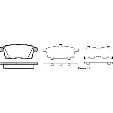 REMSA 1268.00 (EHY42643Z / EHY52643ZA / L2Y62643Z) колодки дисковые задние\ Mazda (Мазда) cx-7 2.3 / 2.2cd / cx-9 3.5 07>