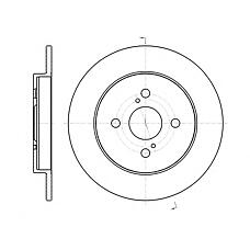 REMSA 6100400 (4243152080
 / 4243152080) тормозной диск