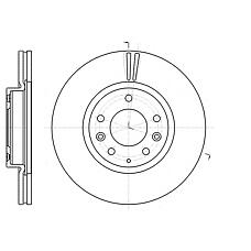 REMSA 61235.10 (G33Y3325X) диск тормозной передний\ Mazda (Мазда) 6 1.8-2.5i / d 07>