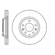 REMSA 61236.10 (L2063325X / L2063325XA
 / L2063325XA) диск тормозной передний\ Mazda (Мазда) cx7 2.3 / 2.2d 06>