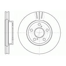 REMSA 6540.10 (230646 / 4351220470 / 4351220480) диск тормозной передний\ Toyota (Тойота) Carina (Карина) 1.6 92-97