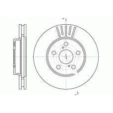 REMSA 6542.10 (4351220500 / 4351205020) диск тормозной передний\ Toyota (Тойота) Carina (Карина) 2.0i 92-97
