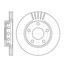 REMSA 6835.10 (8D0615601D) диск тормозной задний\ Audi (Ауди) a4 2.7 97-01