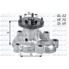 DOLZ O131 (013013340052A / 10571 / 120285) насос водяной opel: Astra (Астра) f (51 / 52 / 54 / 55 / 56 / 57 / 58 / 59) 1.7td / 1.7tds 91-98, combo (71_) 1.7d 94-01, Corsa (Корса) a / b 1.5d / 1.5td / 1.7d 87-00, vectra a (86 / 87) 1.7td 90-95